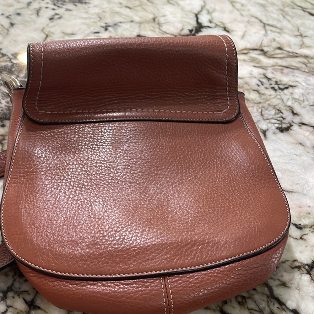 Marc Jacobs Brown Leather Crossbody Saddle Bag - Picture 8 of 11